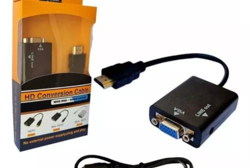 Cabo Conversor Adaptador HDMI para VGA