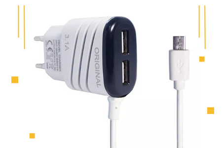 Carregador Celular Rápido 3.1A  V8 Micro Usb  (2)