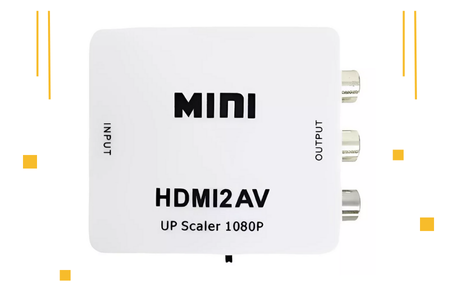 Mini Adaptador AV Conversor Para HDMI -1