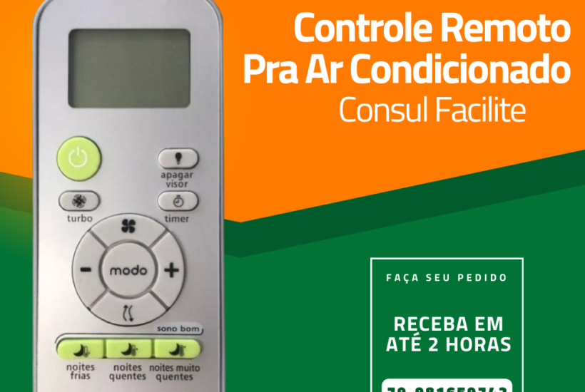 Controle Remoto para Ar Condicionado Consul - Faciite