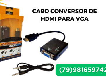 Cabo Conversor de Hdmi Para VGA