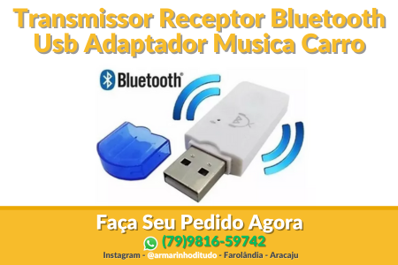 Transmissor Receptor Bluetooth Usb Adaptador Musica Carro - infonet