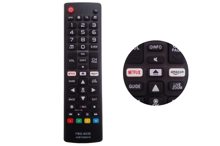 Controle Remoto Para Tv Smart Lg + Pilhas