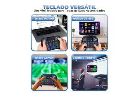 Mini Controle Led Teclado Sem Fio Smart Tv Box Portátil (3)