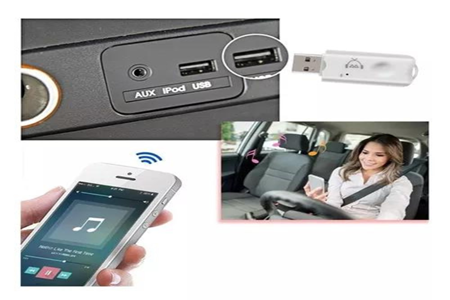 Receptor Bluetooth Com Microfone Usb Adaptador Música Carro -1