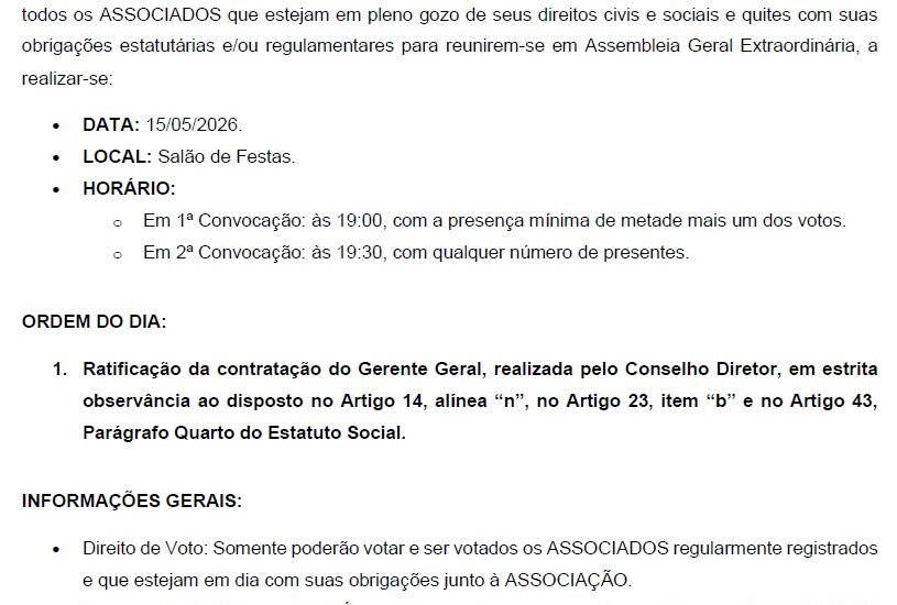 Convocação