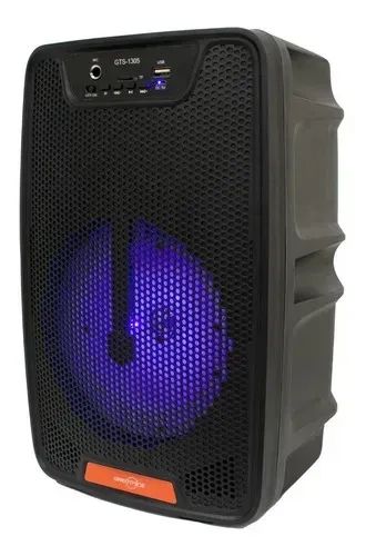 Caixa de Som Extra Bass Com Bluetooth  LED Portátil  Entreda Para  Microfone